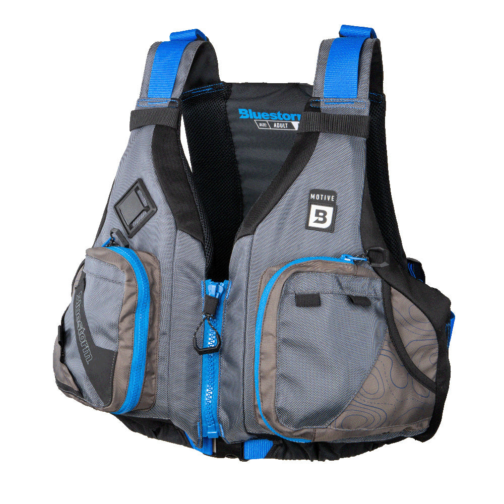 Bluestorm Motive Kayak Fishing Vest - Deep Blue - 2XL/3XL [BS-248-TPE-2/3XL]