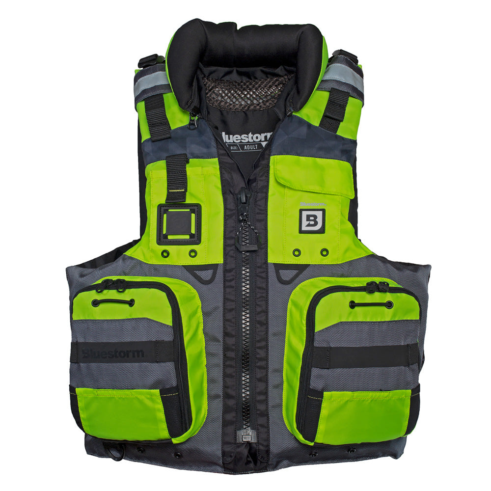 Bluestorm Classic Adult Fishing Life Jacket - Hi-Vis - S/M [BS-70B-HVS-S/M]