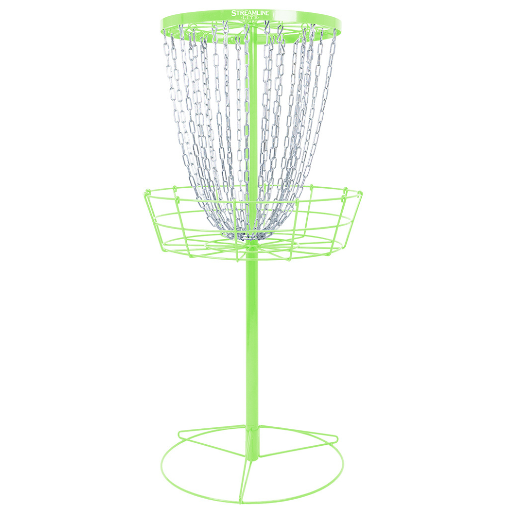 Streamline Lite Disc Golf Basket - Lime